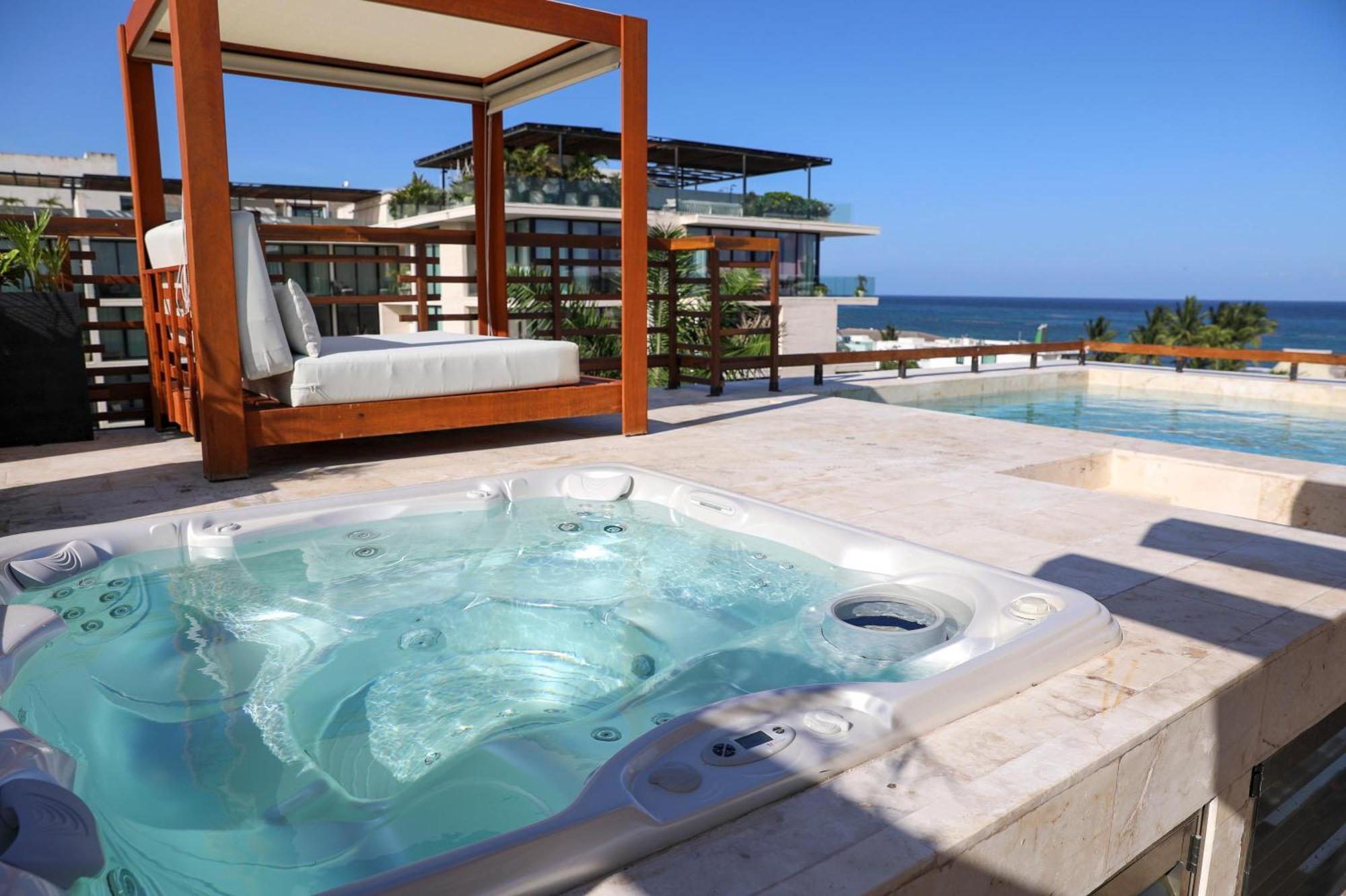 Atc18 2bed Ocean View Penthouse With Jacuzzi And Private Pool * Playa del Carmen